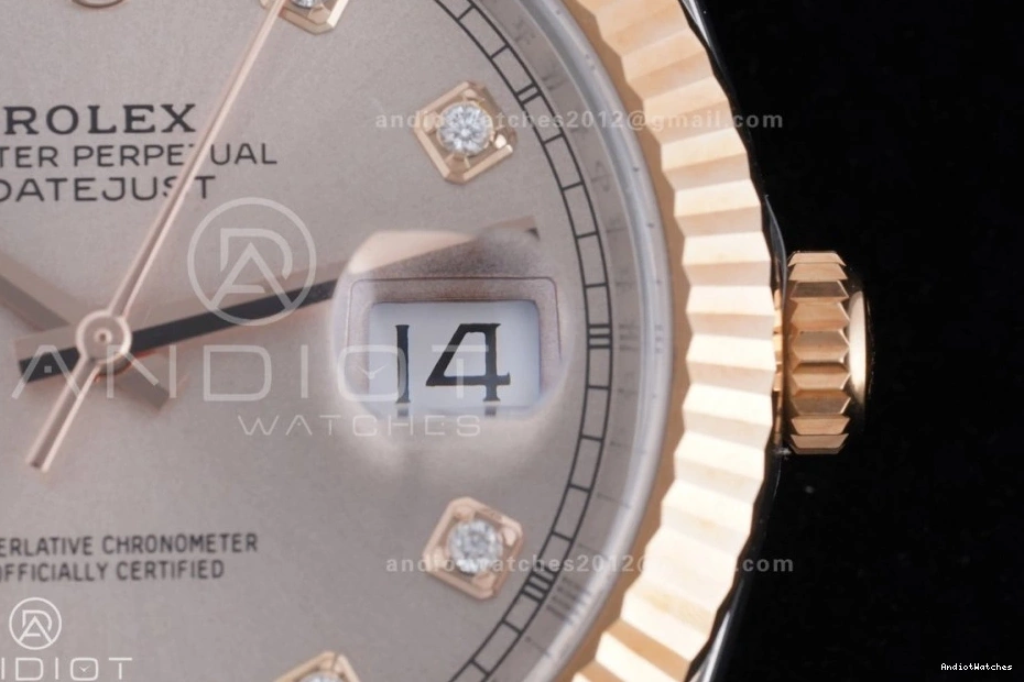 41 on SS Jubilee 591 126331 904L DateJust RG SH RG Steel Bracelet Best 1:1 Clean Premium Dial Edition Diamonds 1229